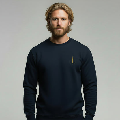 Premium Sweatshirt | Live by the Sword | Navy Blue